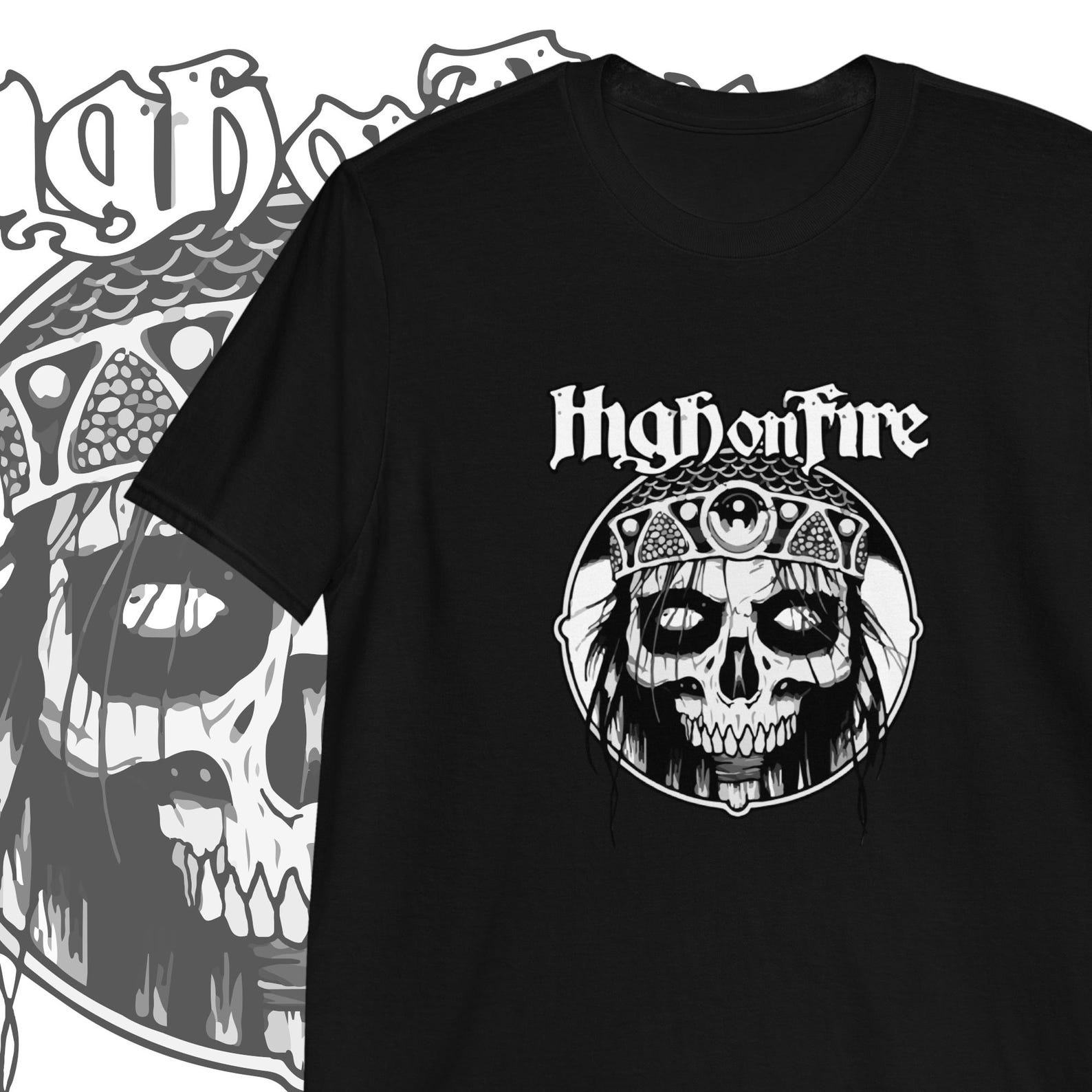 High on Fire T shirt Doom Metal Clothing M