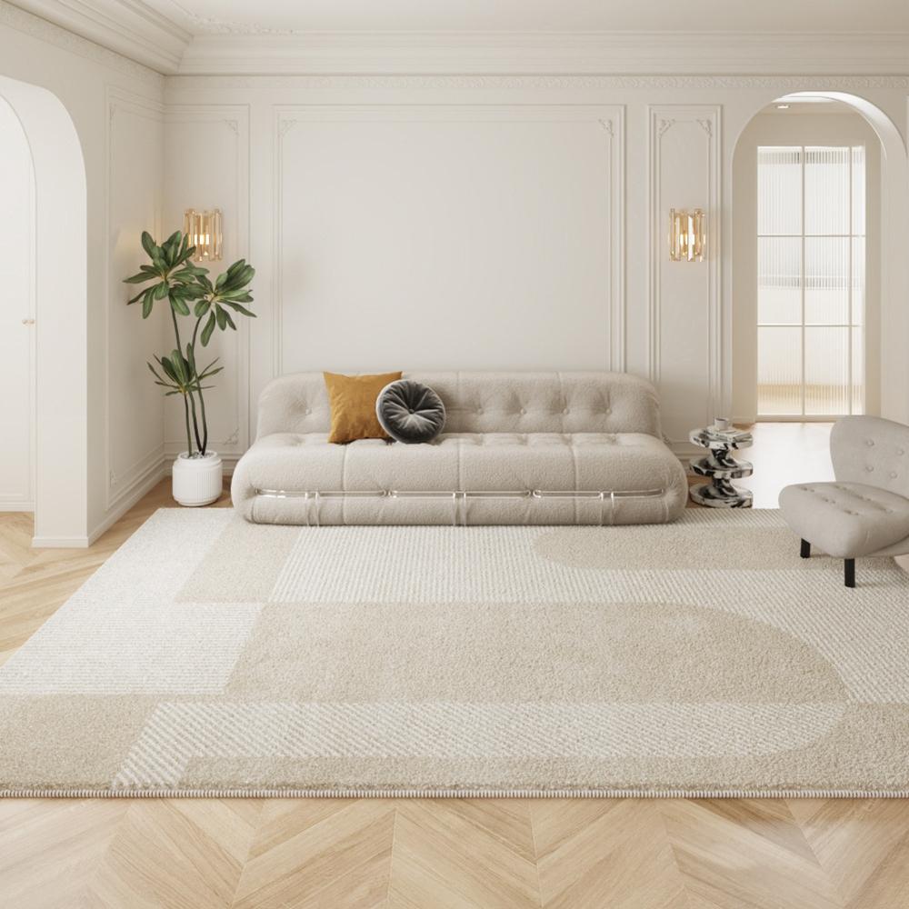 Synthetic Cashmere Living Room Area Rug Cushion for Modern Minimalist Coffee Table Bedroom Complete Home Decoration