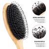 Hair Brush Comb Set Boar Bristle Hairbrush for Curly Thick Long Fine Dry Wet Hair,Best Travel Bamboo Paddle Detangler Detangling Hair Brushes for