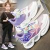 Girls' Breathable Elastic Air Cushion Running Shoes for Kids