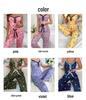 Women's Summer Imitation Silk Camisole & Long Pants Home Wear Set