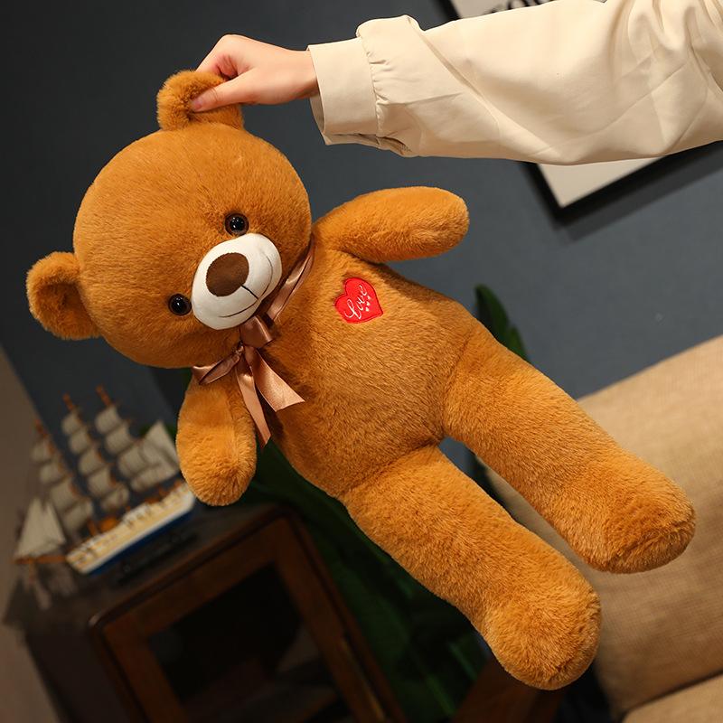 Kawaii Giant Love Teddy Bear Plush Toys Dolls Soft Stuffed Animal Bear Plushie Birthday Valentine Gift for Girls Women Kids