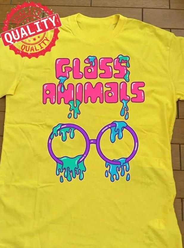 Группа Glass Animals Я Люблю Тебя Так Чертовски Много Желтая S to 5XL Футболка BB719 Унисекс Футболка S