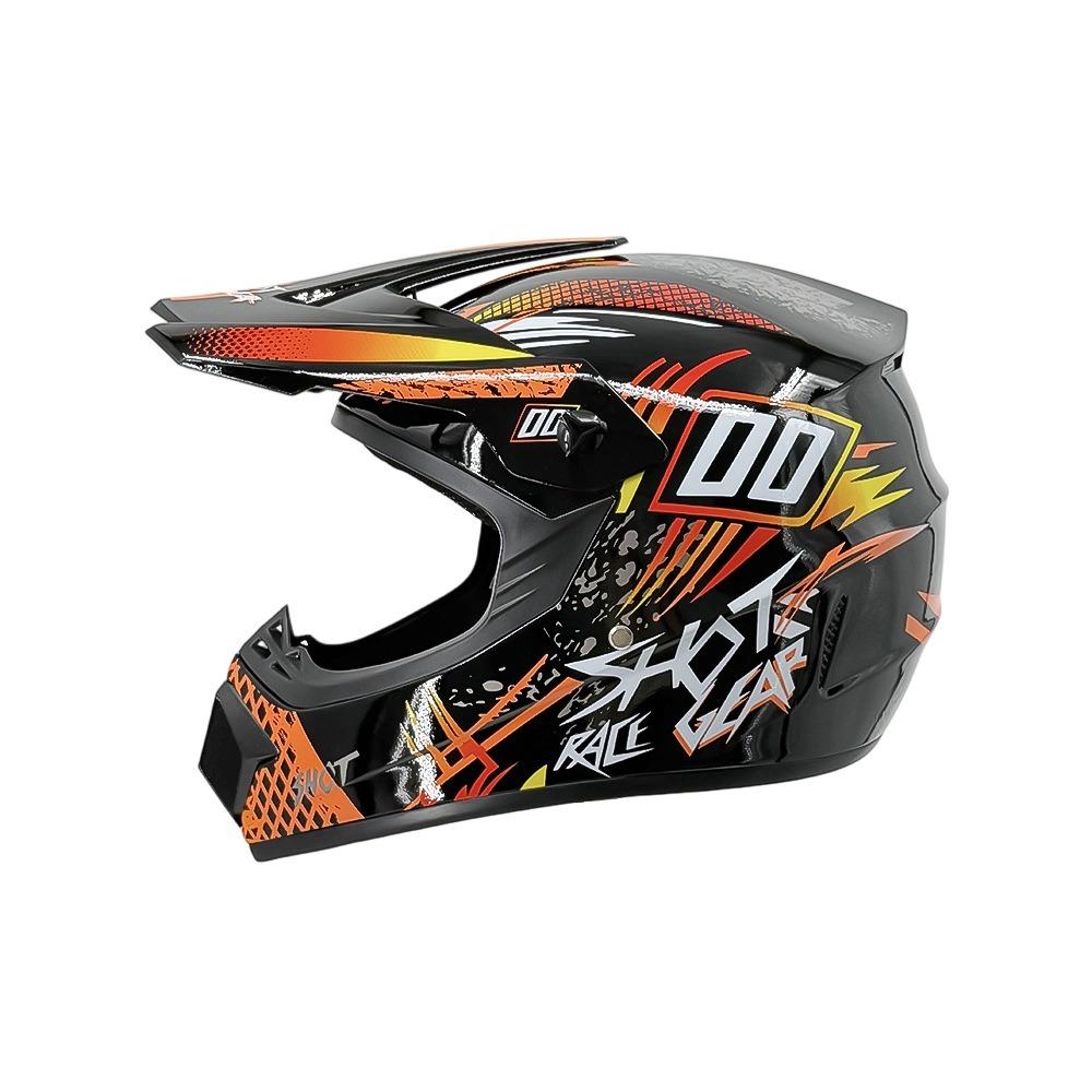 Motorcycle Helmet Off-Road Racing Riding Helmet ABS Breathable Mountain Bike Helmet Color Off-Road Helmet