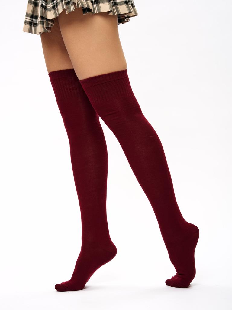 Women's Knee-high Socks, Cotton Socks