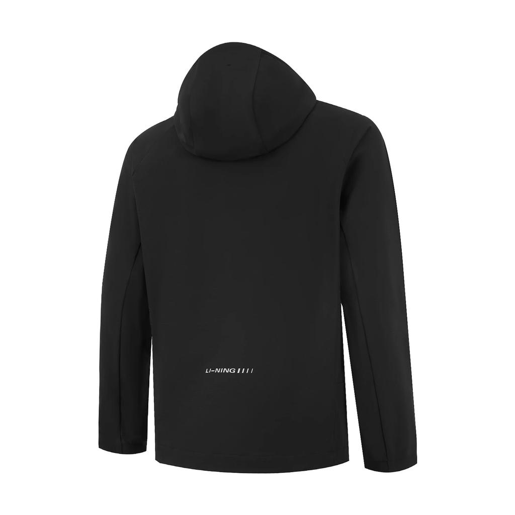 Li Ning Group Purchase Series Back Letter Hooded Zipper Warm Sports Windbreaker Men outerwear AFDVF91-1