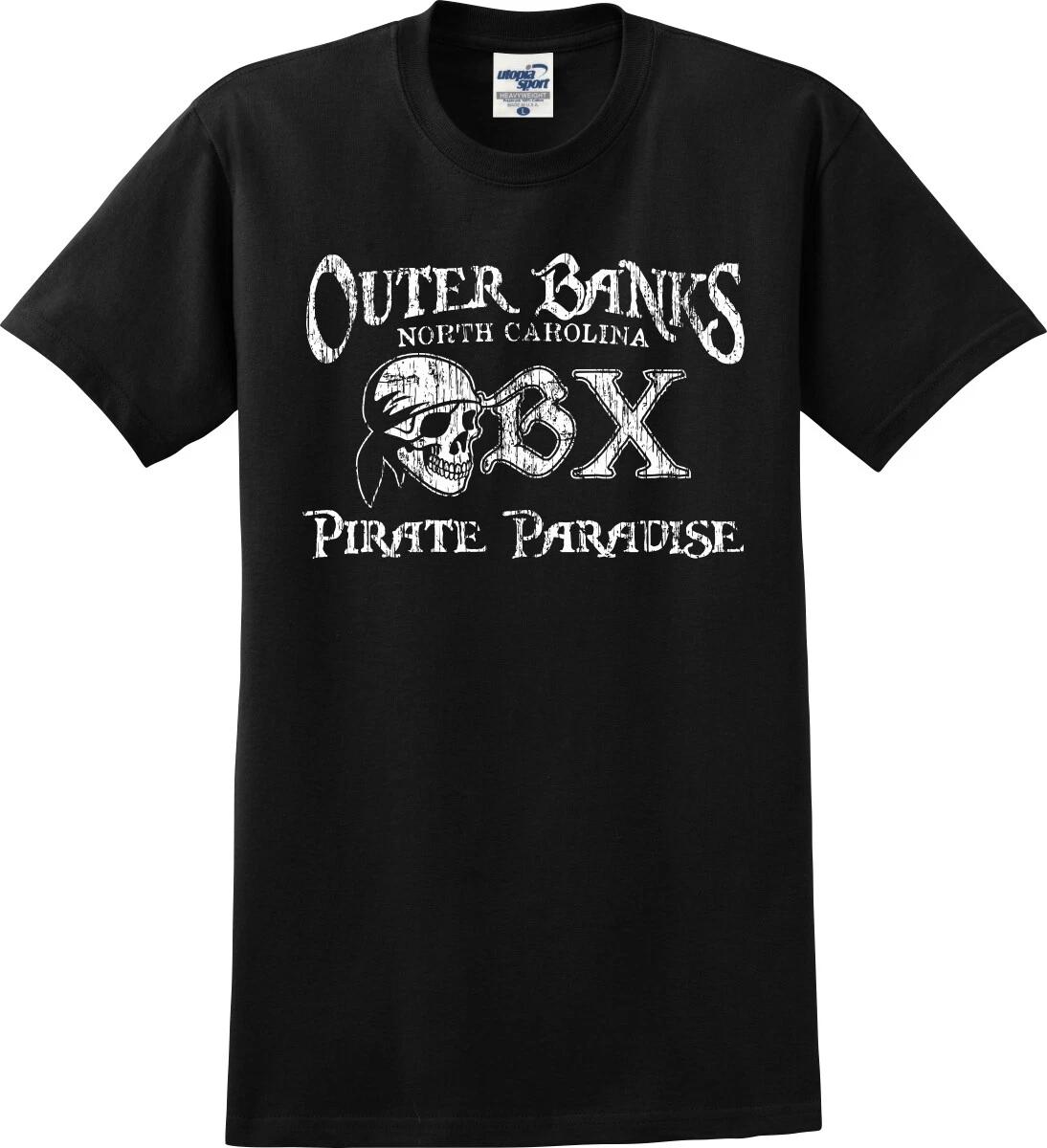 Outer Banks North Carolina OBX Pirate Paradise Unisex T shirt (S-5X) 3XL