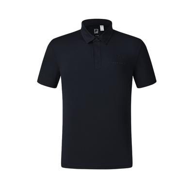Fitness Mode Einfach Vielseitig Bequem Sport Gestrickt Lässig Kurzarm Poloshirt Herren Poloshirts Dunkelblau A61M521105F-NV