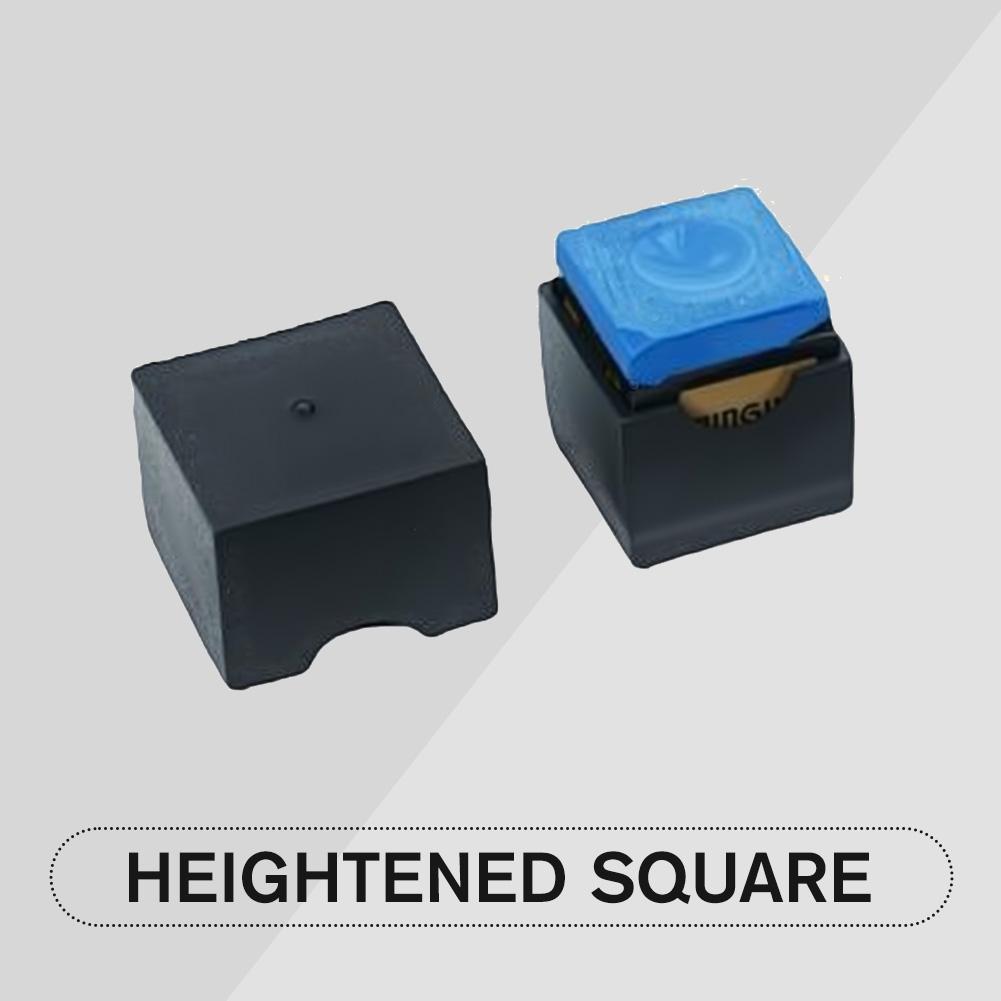 

1 шт. Мягкая резиновая коробка для хранения мела с отверстиями, Защищенная от пятен, Квадратная, Круглая, Шестигранная, Защитная коробка для мела, Бильярдные принадлежности Raised square