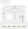 8-Bone Three-Fold Automatic Umbrella Tulip Flower Color Sunshine Dual-Purpose Umbrella Sunshade Vinyl Sun Umbrella Small Fresh F