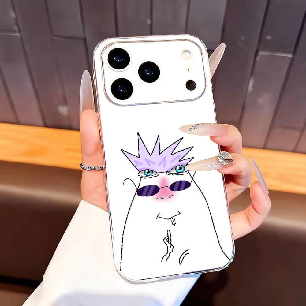 Hamster Caveman Phone Case For iPhone17,16,15,14,13,12,11 Plus,Pro Max Soft Transparent Cover