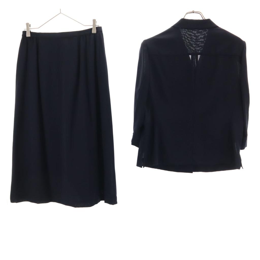 BURBERRY Skirt suit Setup 13 Navy system Special wing Women Used