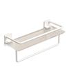 Wall Mounted Acrylic Shower Shelf Stainless Steel Storage Organizer Rack  Shower