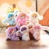 Fluffy Angel Bunny Keychain Plush Toy Pendant Cute Soft Vinyl Doll for Kids Birthday PresentHot