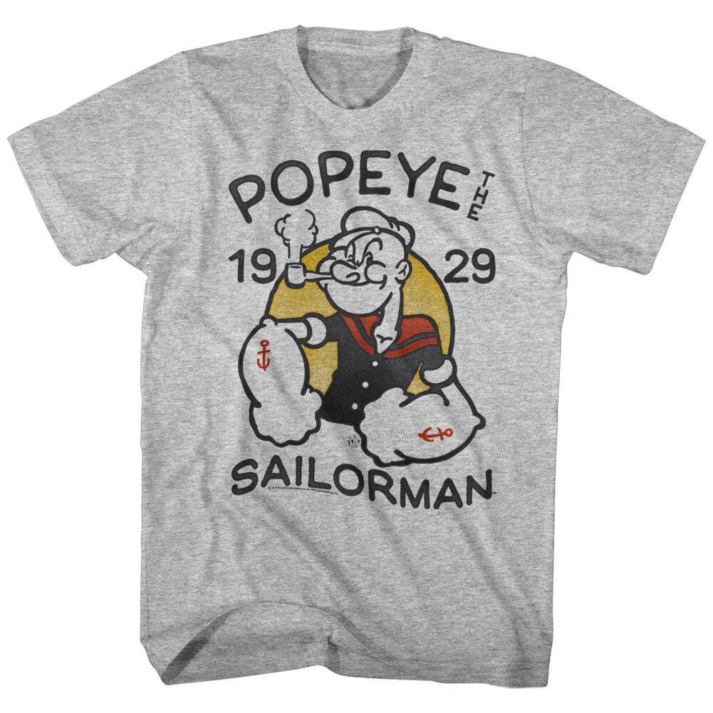 Popeye The Sailor Man Classic Cartoon 1929 Popeye With Pipe Men s T Shirt M