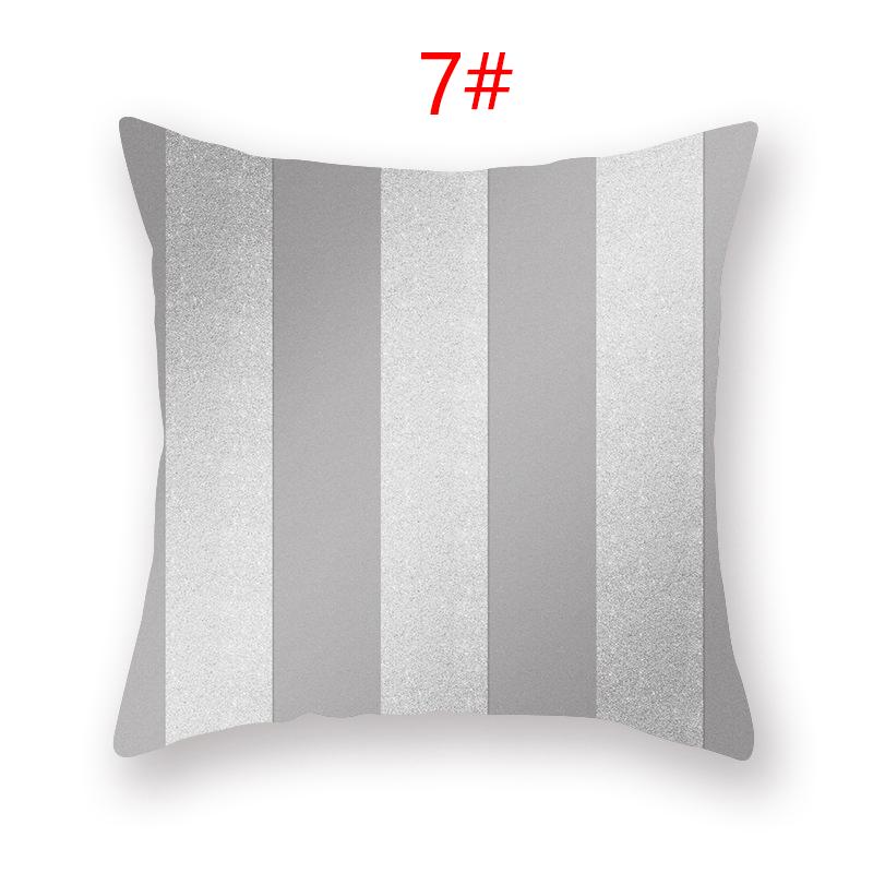 18 Inch Throw Pillow Home Decor Geometric Elements Lumbar Pillow Case Gray Cushion Cover Sofa