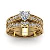 Super Creative Heart Zircon Couple Ring Set - Simple Pattern Jewelry