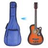 Shuffle 41 Inch Adjustable Double Shoulder Straps Waterproof Guitar Gig Storage Bag(Blue)