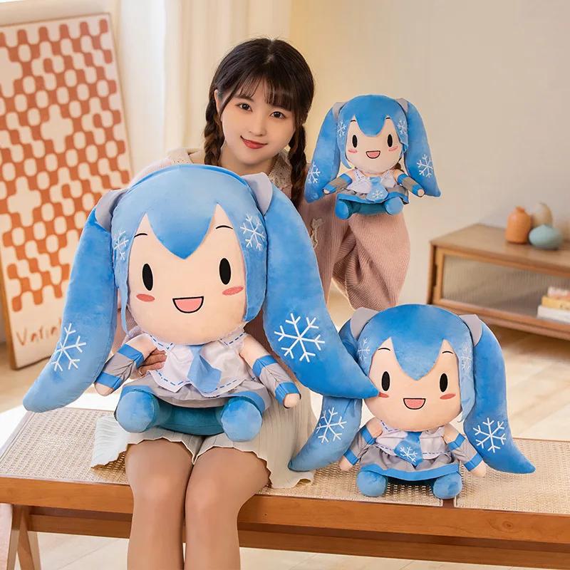 Peluche Hatsune Miku di Grandi Dimensioni Peluche Ripieno Bambola Cartone Animato Anime Stile Giapponese Peluche Hatsune Miku Decorazioni per la Casa Regali di Compleanno Ragazza