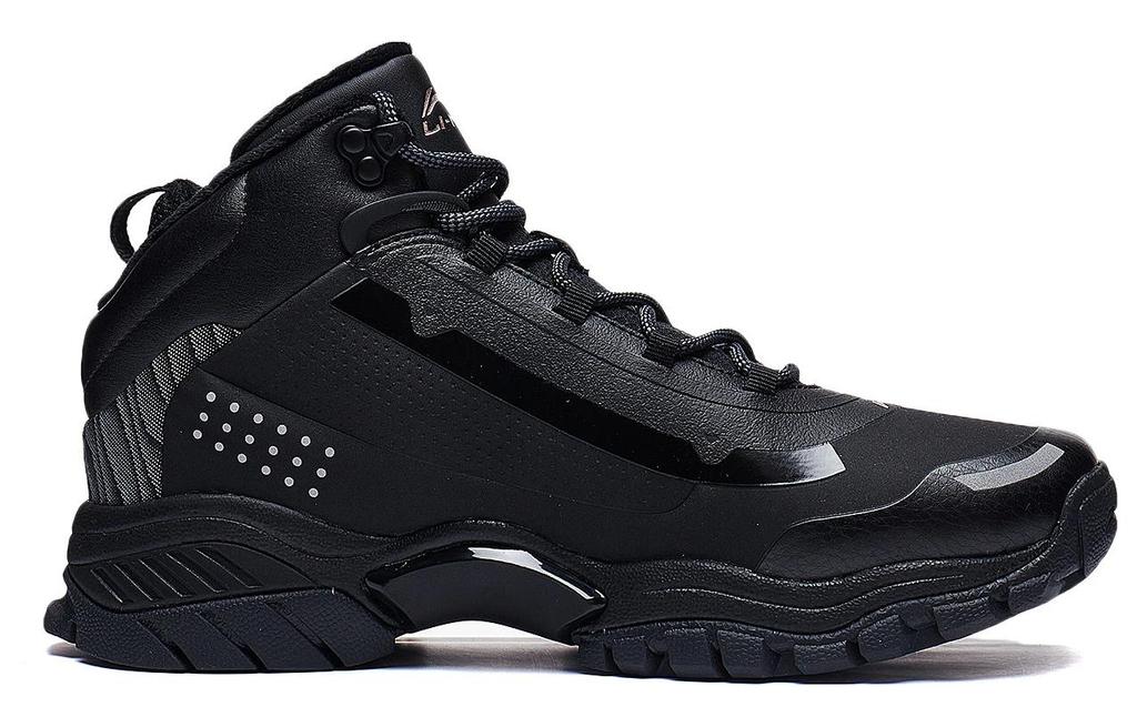 Li Ning Baohe Lite Slip Resistant Abrasion Resistant Low Top Casual Shoes Men's Black AGLT183-1