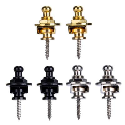 2pcs/set Guitar Strap Lock Strap Lock Straplock Button for All Acoustic Electric Bass Guitar Strap 3 Colors Guitarra