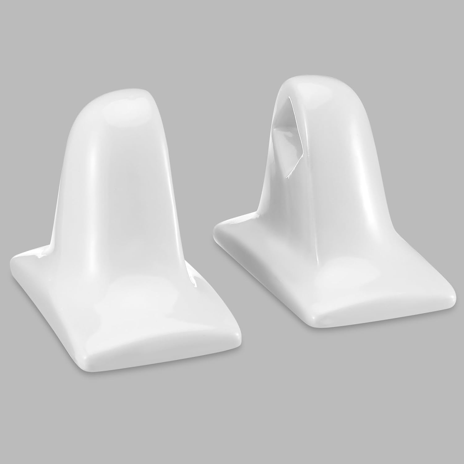 2 шт. Белая фарфоровая полотенцесушилка Стойка Держатель Стойка Кронштейн Набор для плитки Мид-сенчури Модерн Ретро Керамическая ванная комната Полотенцедержатель Фарфоровая ванная комната