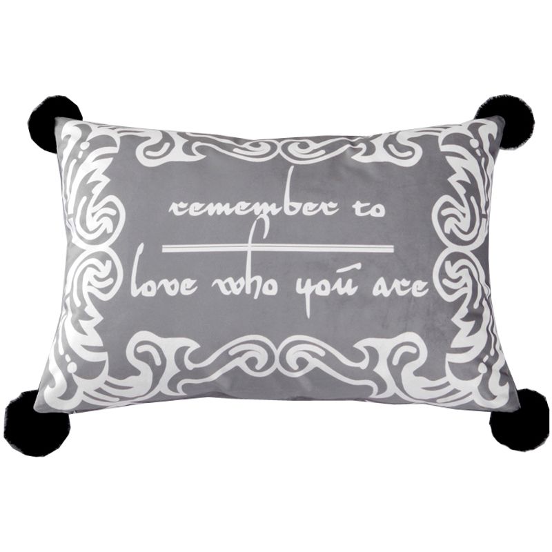 

Cute Suede Pillow Living Room Bedroom Bed Pillow Nordic Cushions Sofa Fabric Rectangular Throw Pillow Cushion Cover Gray Small waist pillow 35x 50cm single pillowcase