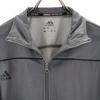 Adidas Track Jacket L Gray Jersey Men's Used