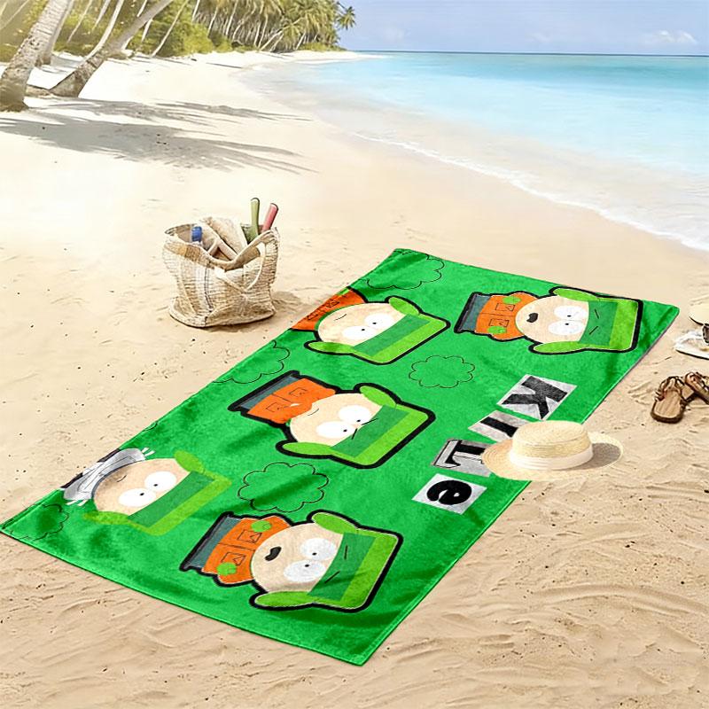 Kyle South Park Print Beach Towel, Large Soft Quick Dry Towel for Beach Camping Swimming