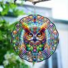 Enchanting, Charming Owl Metal Wind Spinner - Perfect Gift for Women, Mom, Grandma, Wife | 25.4cm Indoor/Outdoor Decor | Ideal Christmas Ornament