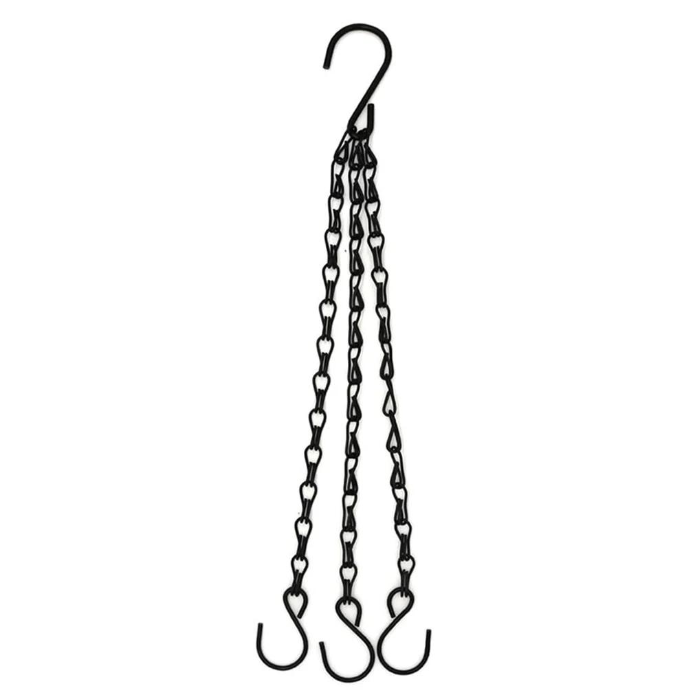 

The Total Length of The Small Iron Chain 1.2 Wire White Zinc Flowerpot Hanging Chain Is 40CM Macrame Plant Hanger Garden Pots