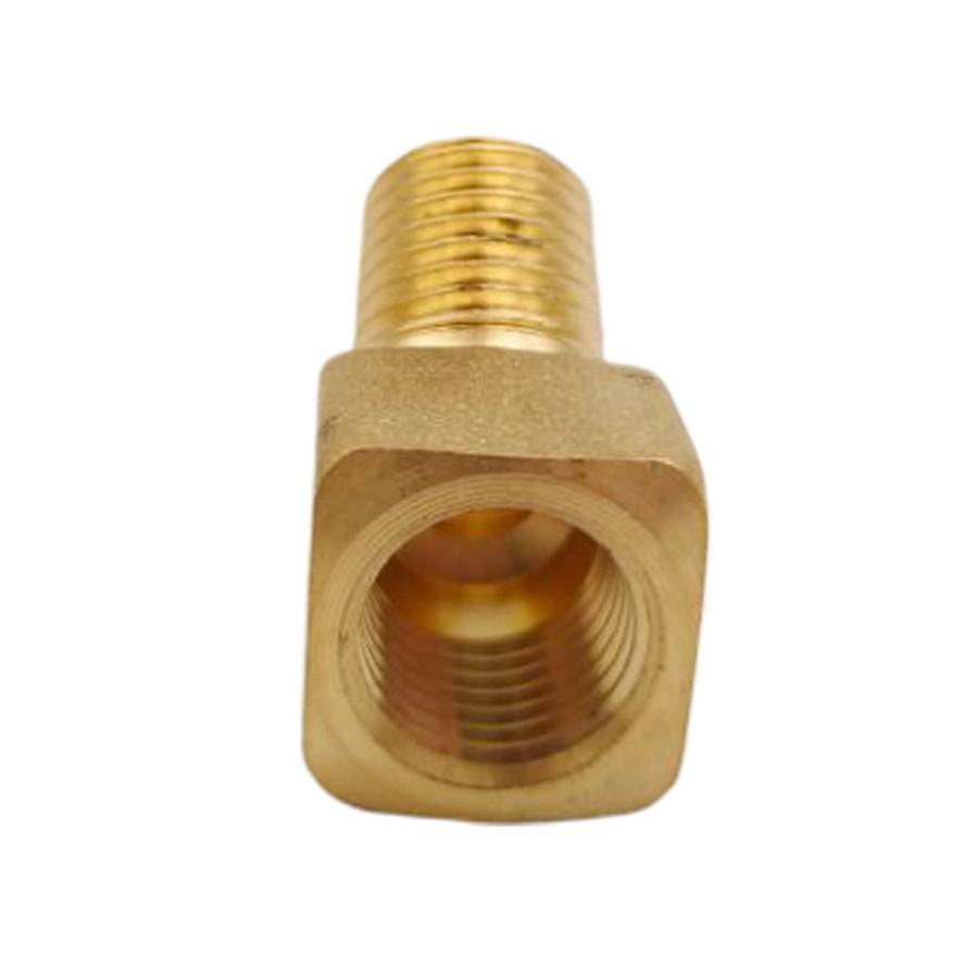 2x Solid Brass Street Pipe 45 Degree Elbow 1/4" Male Female NPT Air Fuel Water