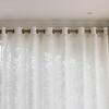European Curl Grass Jacquard Sheer Curtain: Light, Transparent Design for Living Room or Bedroom Windows.