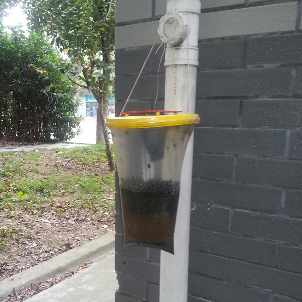 1-5PCS Disposable Hanging Fly Trap Bag Disposable Flies Trap Non-Toxic Mosquito Trap Catcher Fly Wasp Insect Bug Killer for Outd