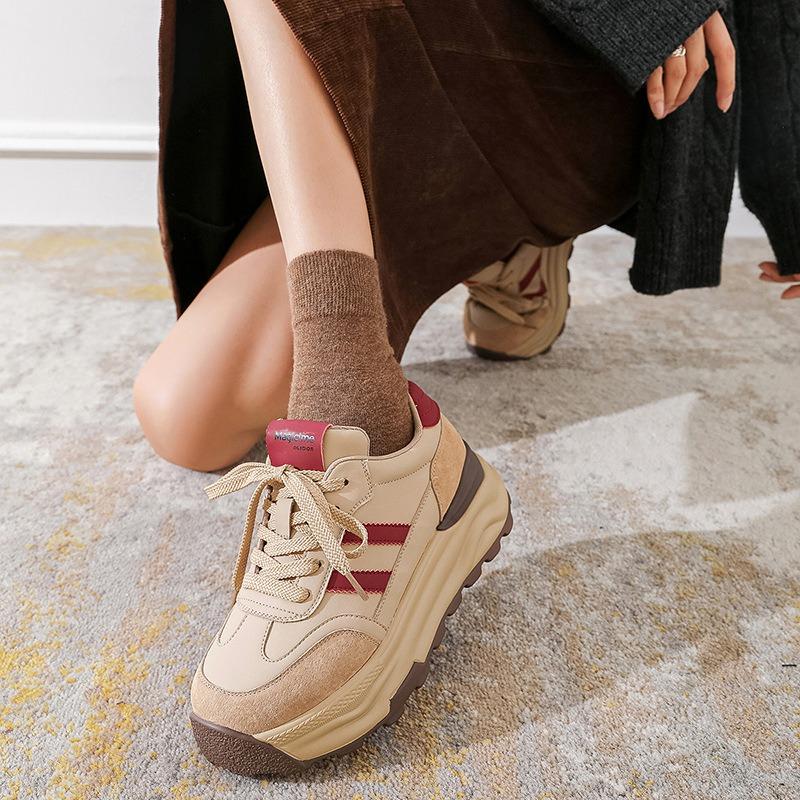 Hong Kong Style Dad Shoes Women's Summer New Platform Retro German Training Shoes Merad Forrest Gump Shoes
