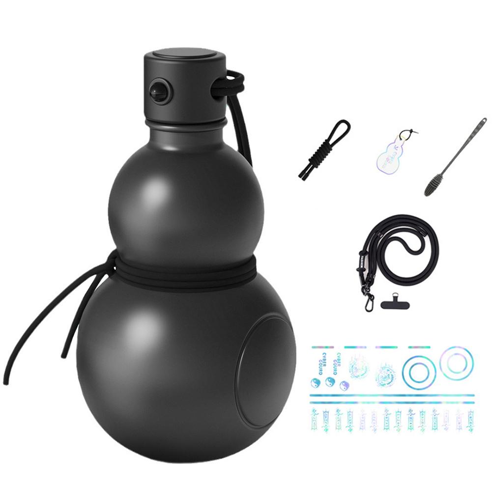 900 ML Gourd Water Bottle Chinese Retro-inspired with Strap Waist Rope Cup Brush Charm DIY Sticker Gourd Ornament