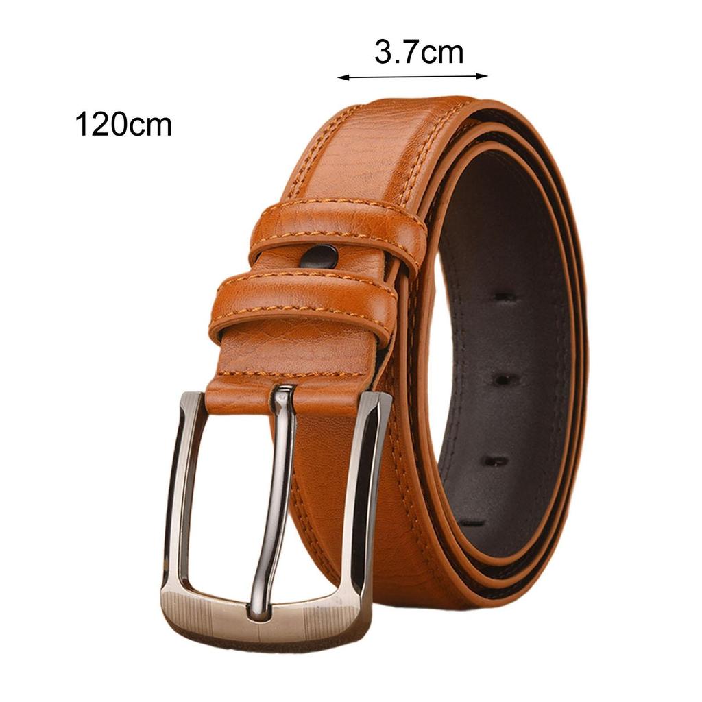 PU Leather Belt Length 120cm Men Belt for Jeans Accessories Work Outdoor
