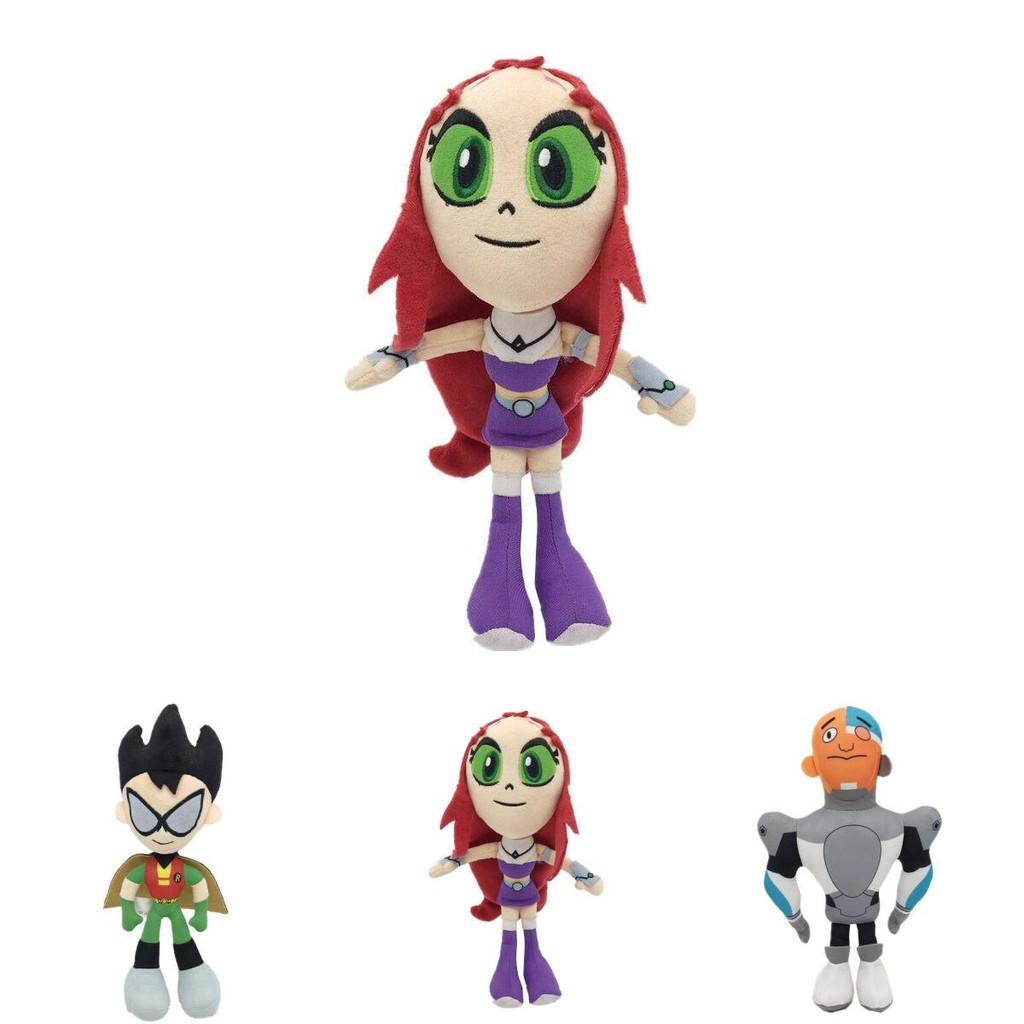 Entzückende 10-Zoll Teen Titans Go Plüschtiersammlung mit Robin Raven Cyborg