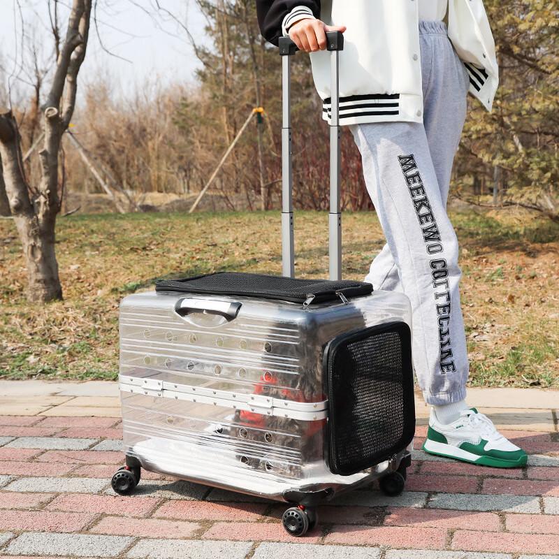 Pet Forest Transparent Large Capacity Pet Trolley Carrier