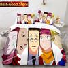 Hunter X Hunter Bedding Set Japanese Anime Printed Single Comforter Quilt Duvet Cover Pillow Case 3 Pieces Sets Kids Adult Size