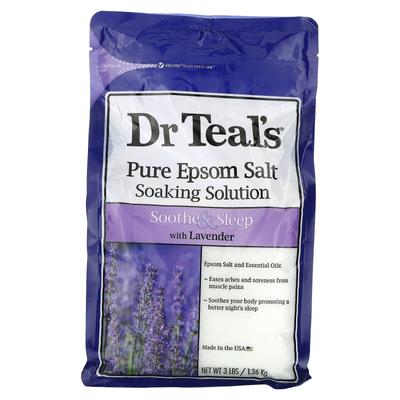 Solution de trempage au sel d'Epsom pur, lavande, 3 lb (1,36 kg)