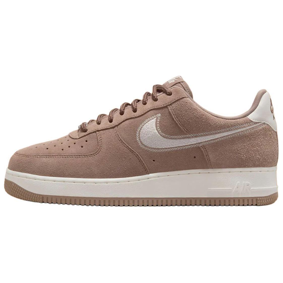 

Nike Air Force 1 Low 07 LV8 Mink Brown Embroidered Swoosh Sneakers HJ4465-200 44