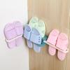 Slippers Storage Rack Strong Load-bearing Shoe Rack Wall-mounted Folding Slipper Organizer for Kitchen Bathroom Set of 2