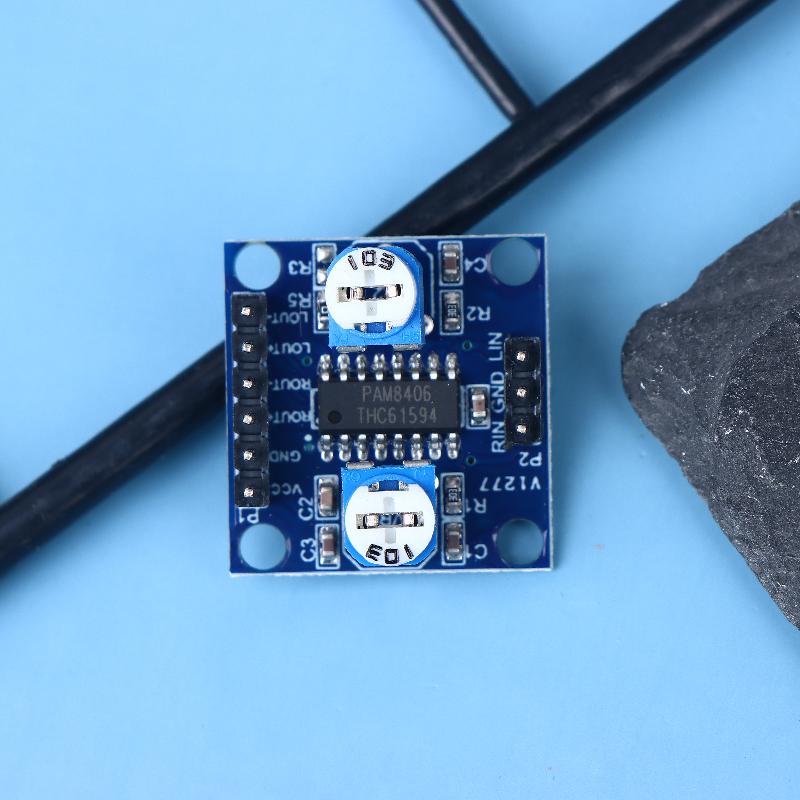 1/3 Stück 5W x 2 Pam8406 Digitaler Verstärkermodul-Board D-Verstärkerplatine Stereo-Audio-Modul mit Lautstärkepotentiometer