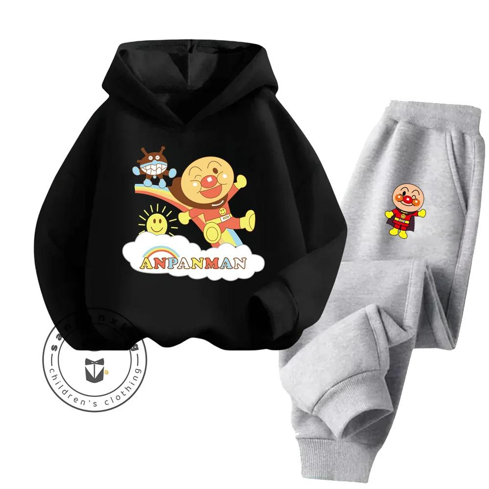 Ensemble de sweat à capuche de sport pour enfants, mode Anpanman abordable, vêtements économiques sans compromis sur la qualité, printemps-automne