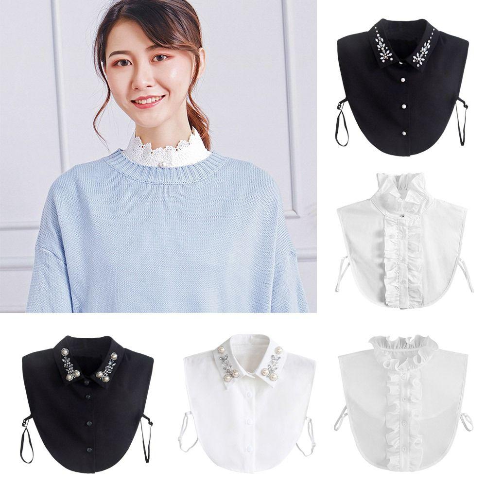 

Хлопковая шифоновая блузка с лацканами и накладным воротником, модная одежда, аксессуары