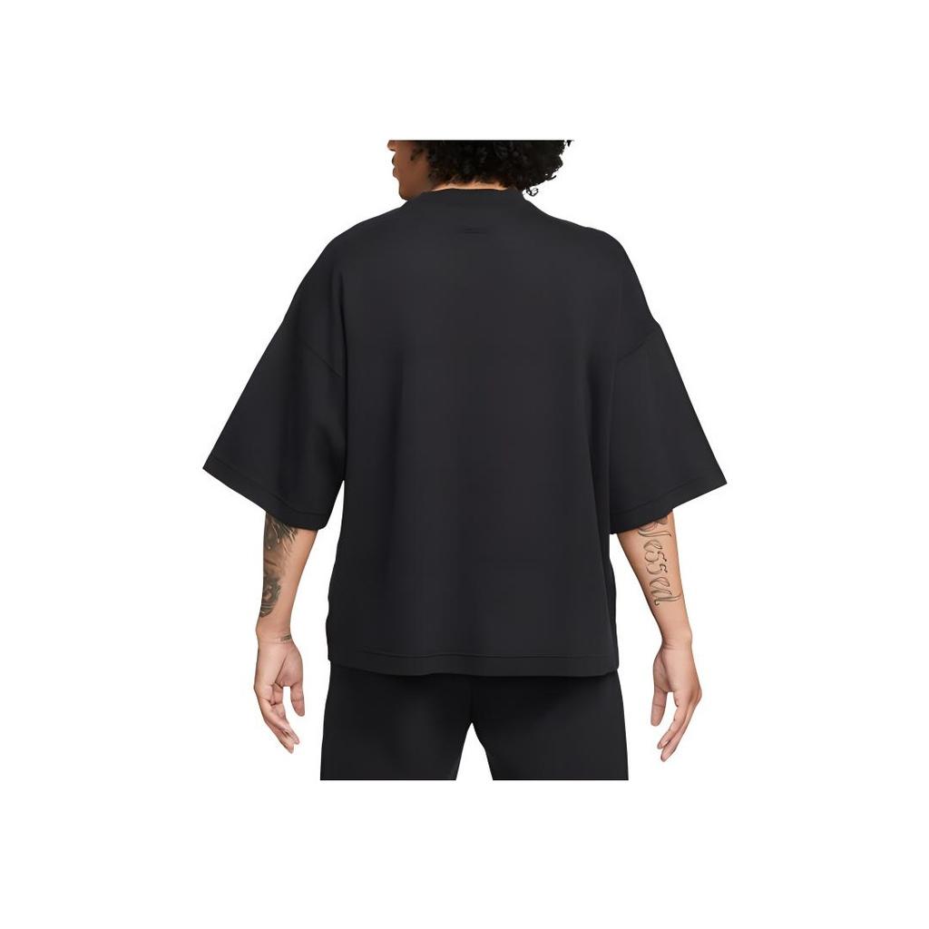 Nike Tech Fleece Reimagined Series FW23 Loose-Fit Short Sleeve Sport T-Shirt Men Tops Black FB8166-010