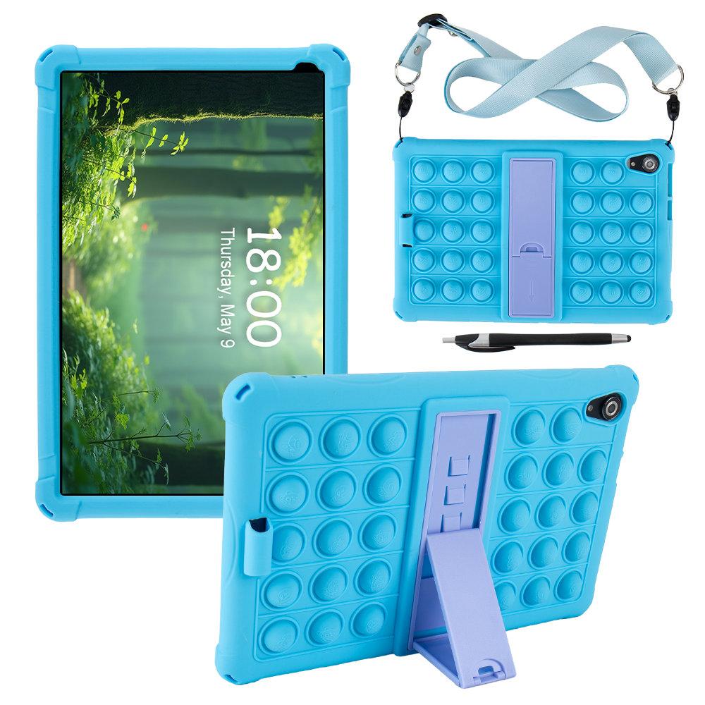 Hülle für Urao C107/Jeazans OC101/C107 Tablet 10,1 Zoll 2025, Kindersichere Weiche Silikon-Ständerabdeckung für HiGrace C107