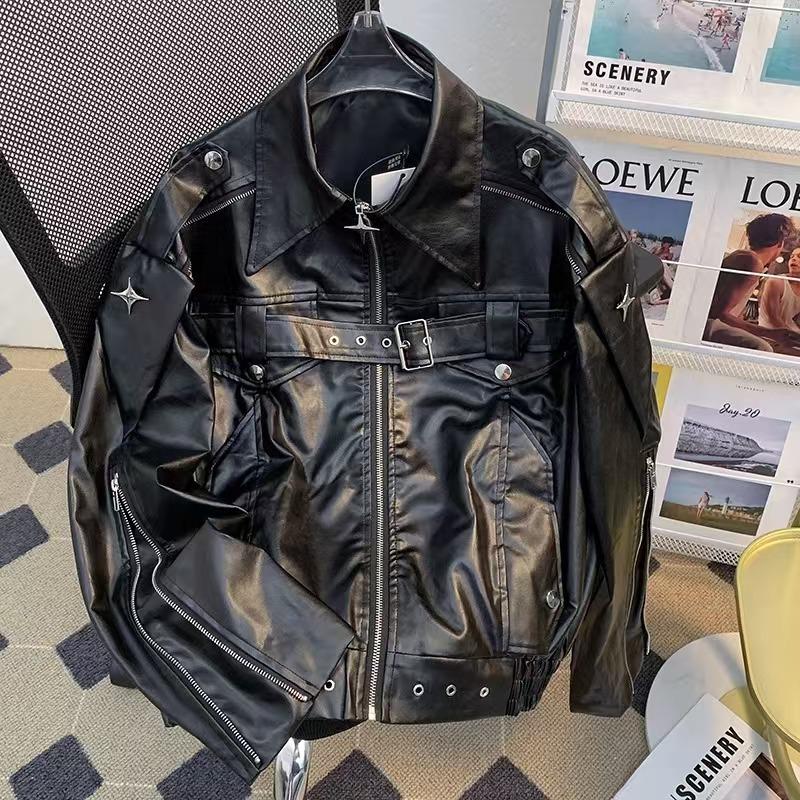 Men's 2025 Autumn Retro Cropped Jacket - High-End, Clean Fit, Streetwear Style