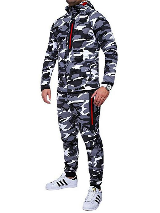 New Men's Heat Transfer Camo Outdoor Clothing Set